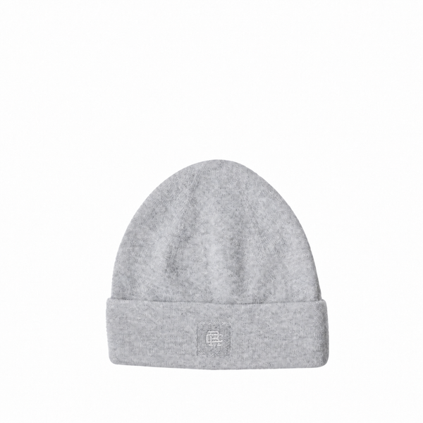 CASHMERE BEANIE HEATHER GREY