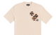 CROSS APPLIQUE SHORT SLEEVE TEE CREAM