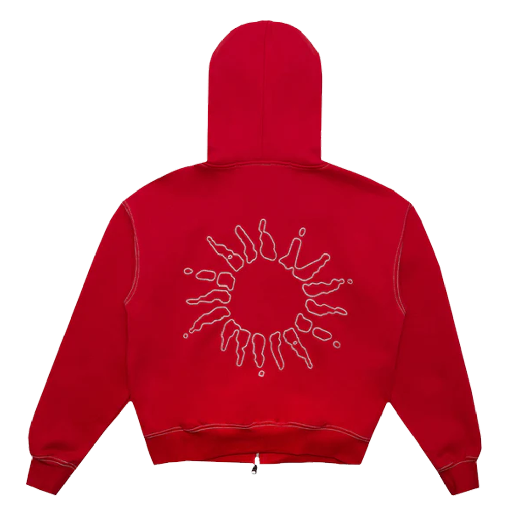 SIGNATURE ZIP HOODIE RED