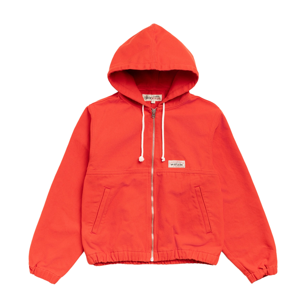 WORK JACKET UNLINED CANVAS RED