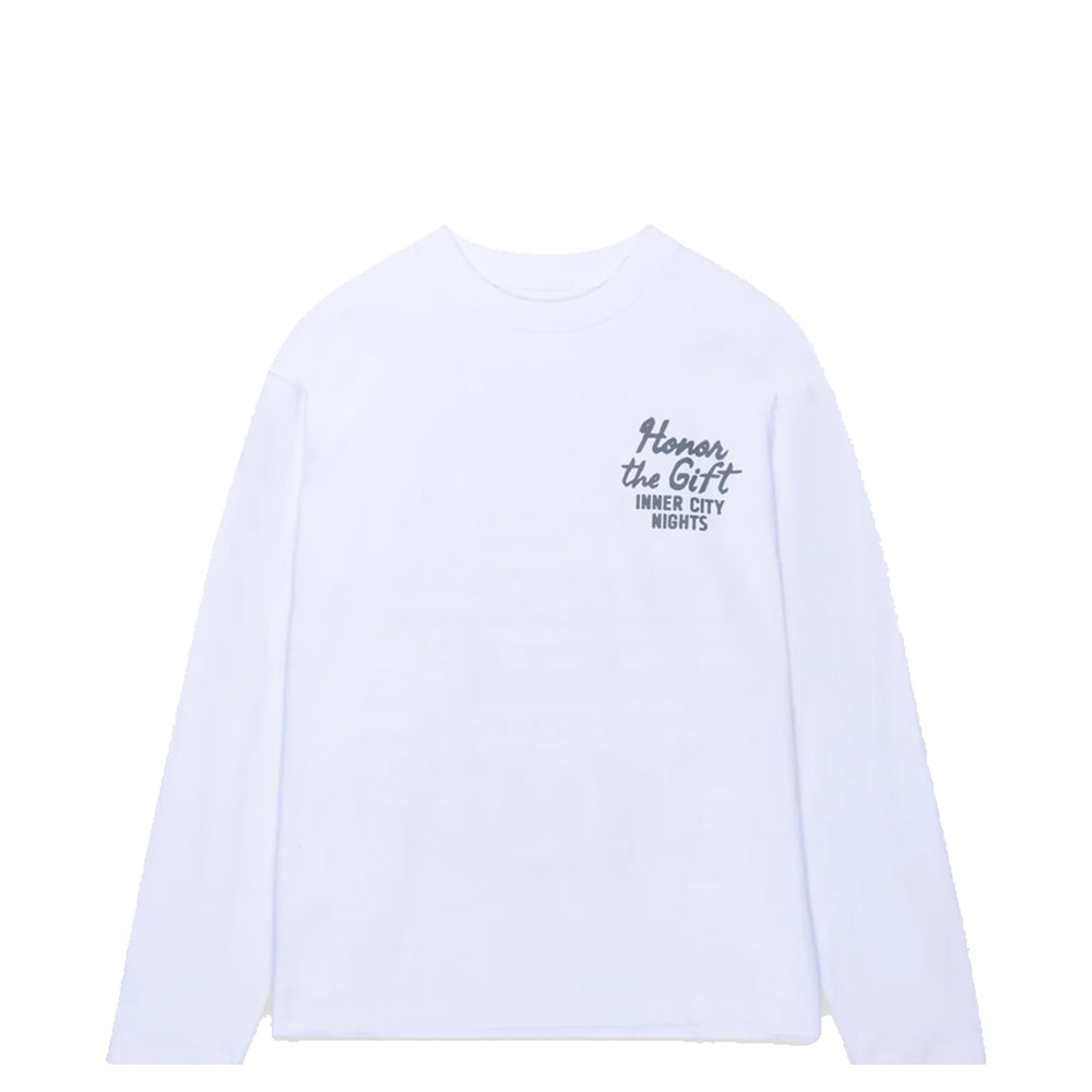 LATE NIGHT DINING LONG SLEEVE WHITE