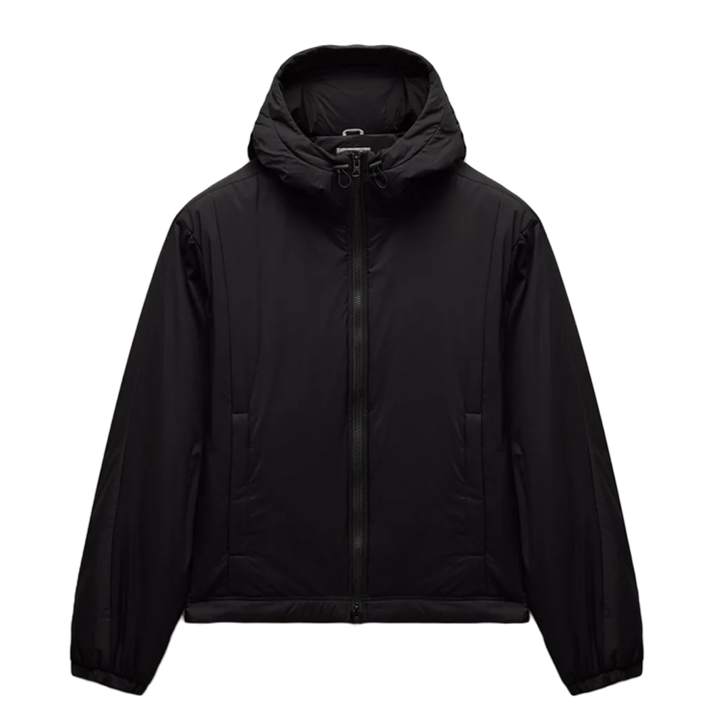 WOVEN RIPSTOP SIGNAL HOODIE JACKET BLACK