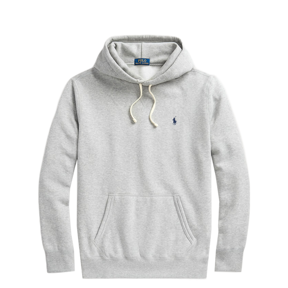 THE RL FLEECE HOODIE GREY