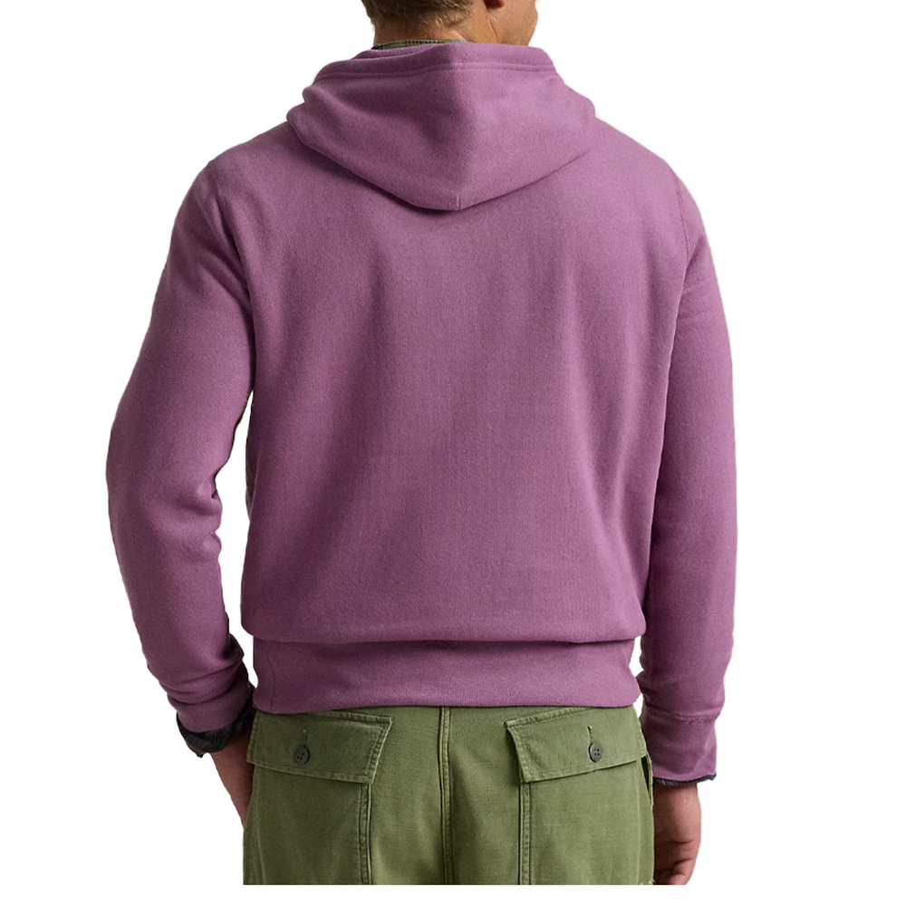 THE RL FLEECE HOODIE TEA ROSE