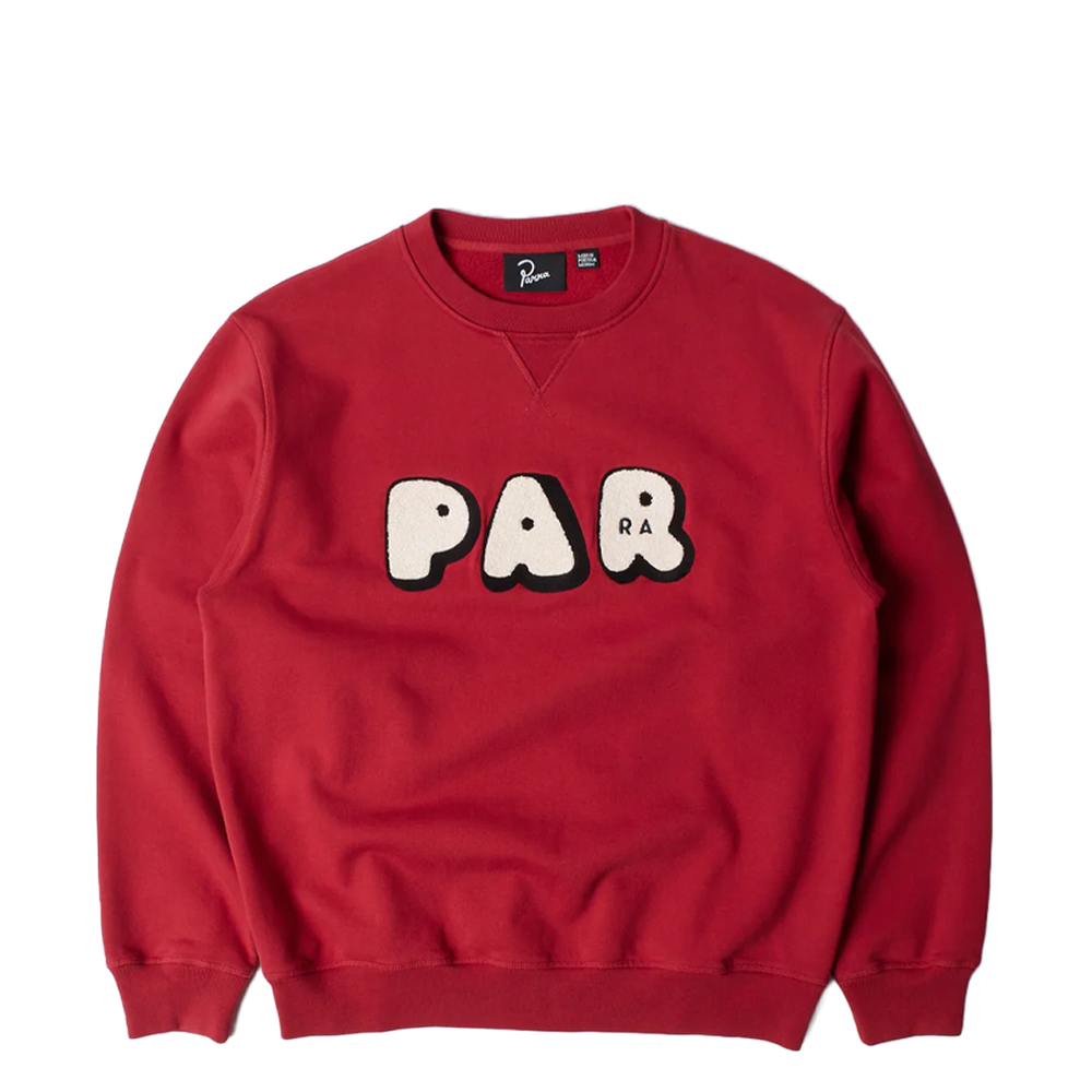 ROUNDED PAR CREW NECK SWEATSHIRT RUBY RED