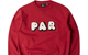 ROUNDED PAR CREW NECK SWEATSHIRT RUBY RED