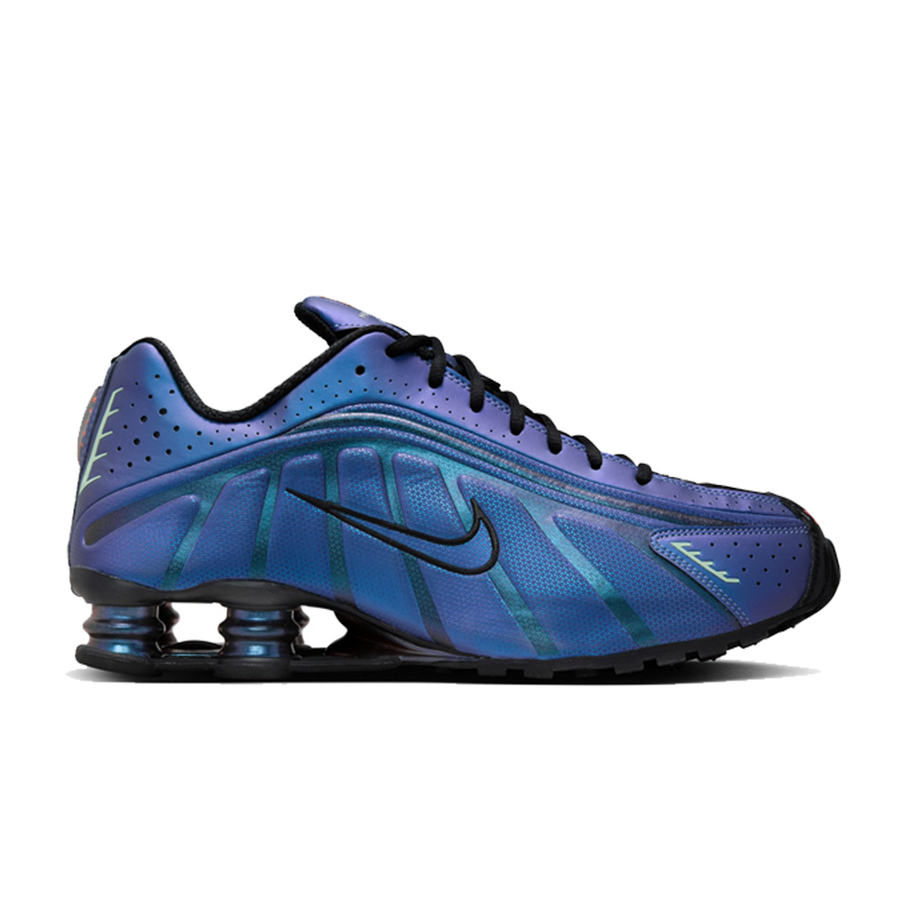 Nike shox r4 plata on sale