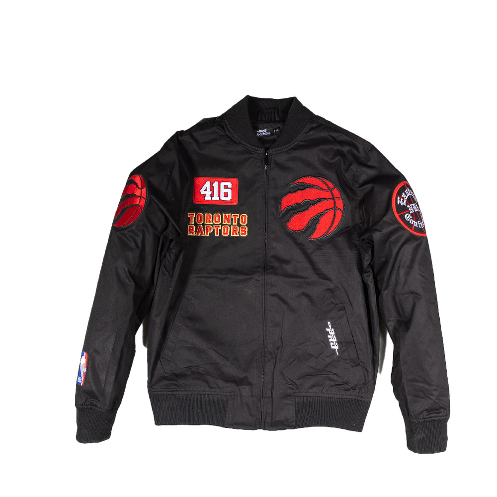 TORONTO RAPTORS AREA CODE TWILL JACKET BLACK