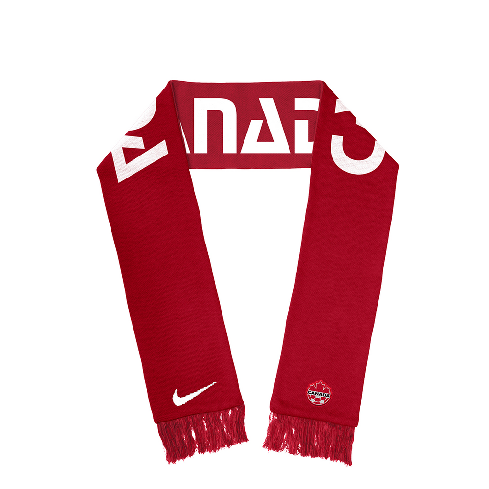 CANADA SOCCER SCARF RED