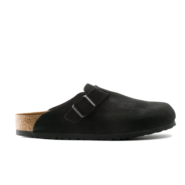 BOSTON SOFT FOOTBED SUEDE BLACK