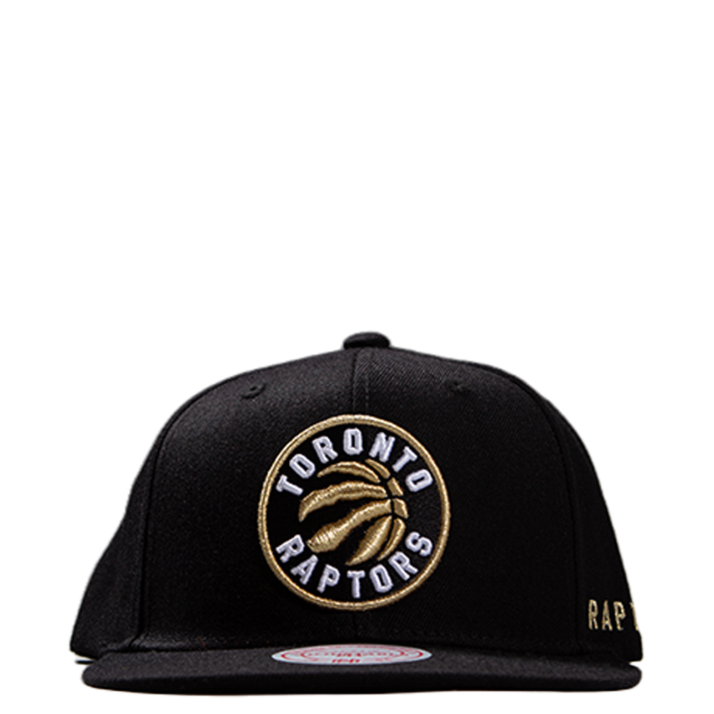 NBA TORONTO RAPTORS METALLIC GOLD LOGO SNAPBACK