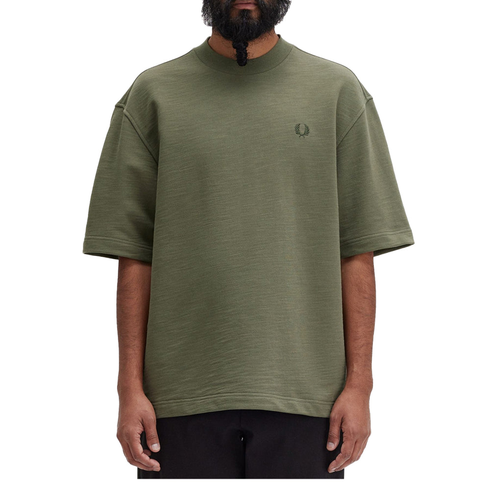 TEXTURED LOOPBACK T-SHIRT