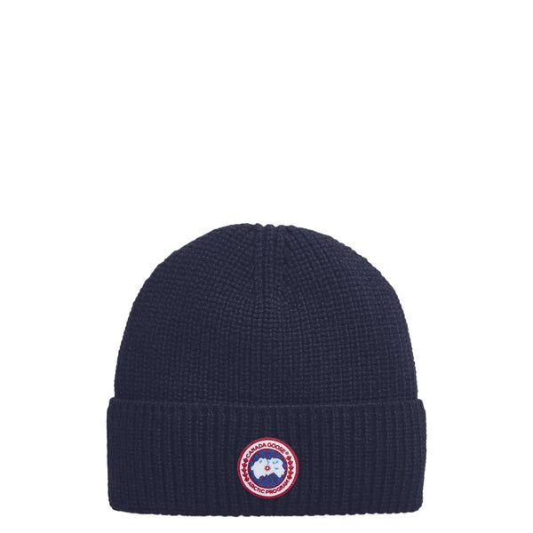 RIB TOQUE NAVY HEATHER