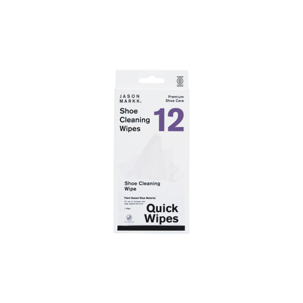SHOE CLEANING WIPES 12-PACK