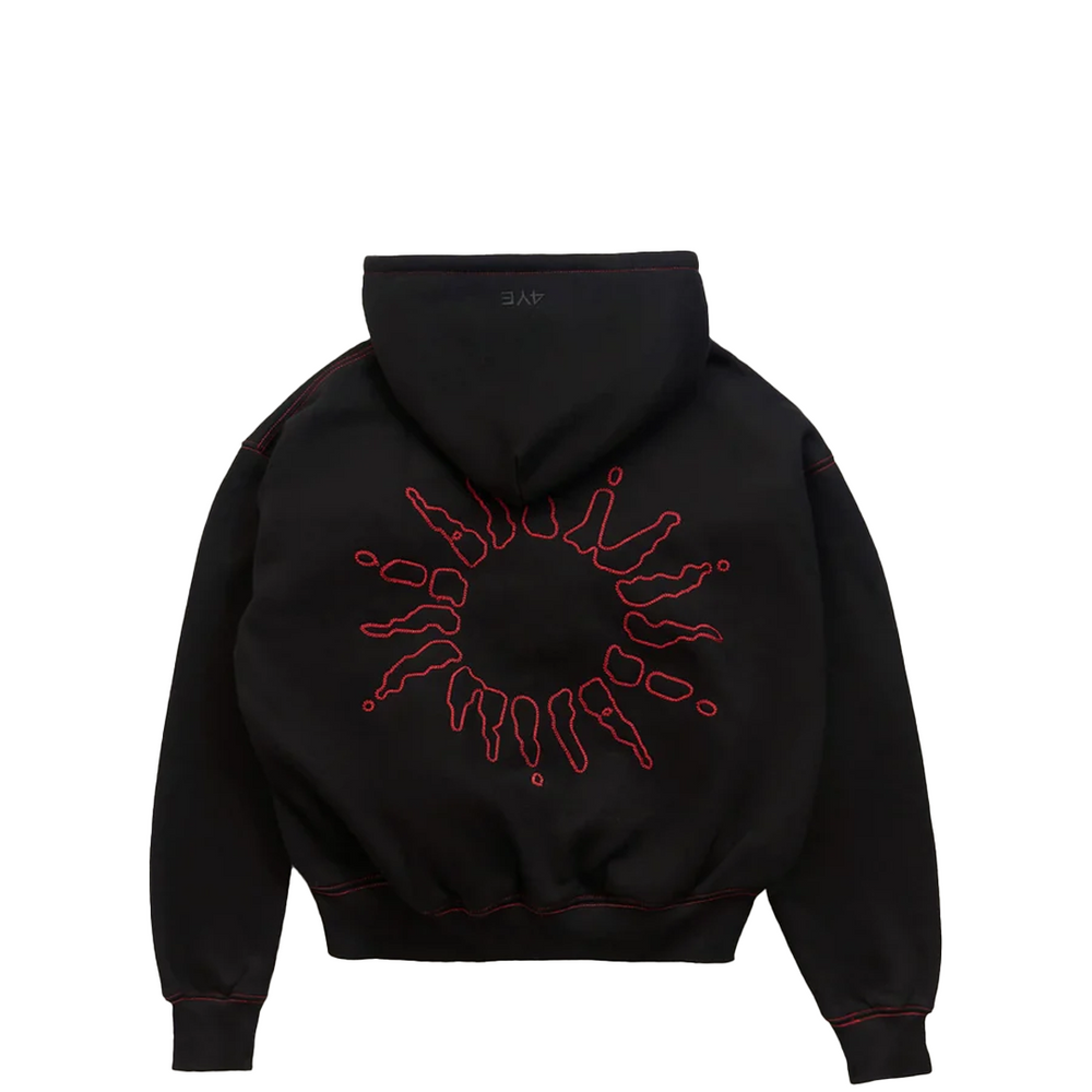 SIGNATURE ZIP HOODIE BLACK / RED