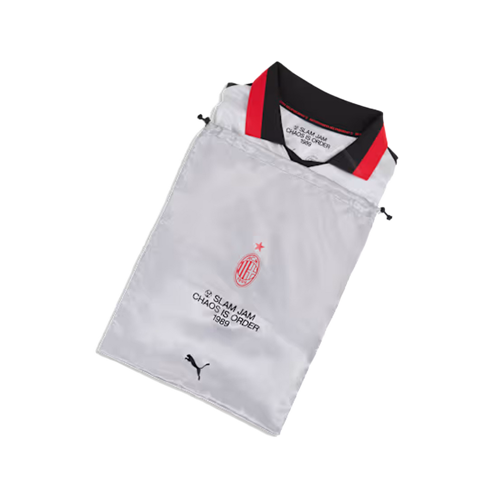 SLAM JAM + AC MILAN 4TH KIT LIMITED EDITION LS JERSEY SILVER MIST