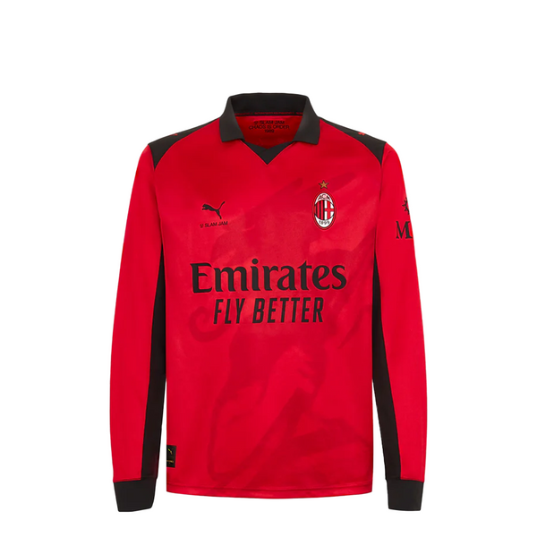 SLAM JAM + AC MILAN 4TH KIT LIMITED EDITION LS JERSEY "FOR ALL TIME RED"