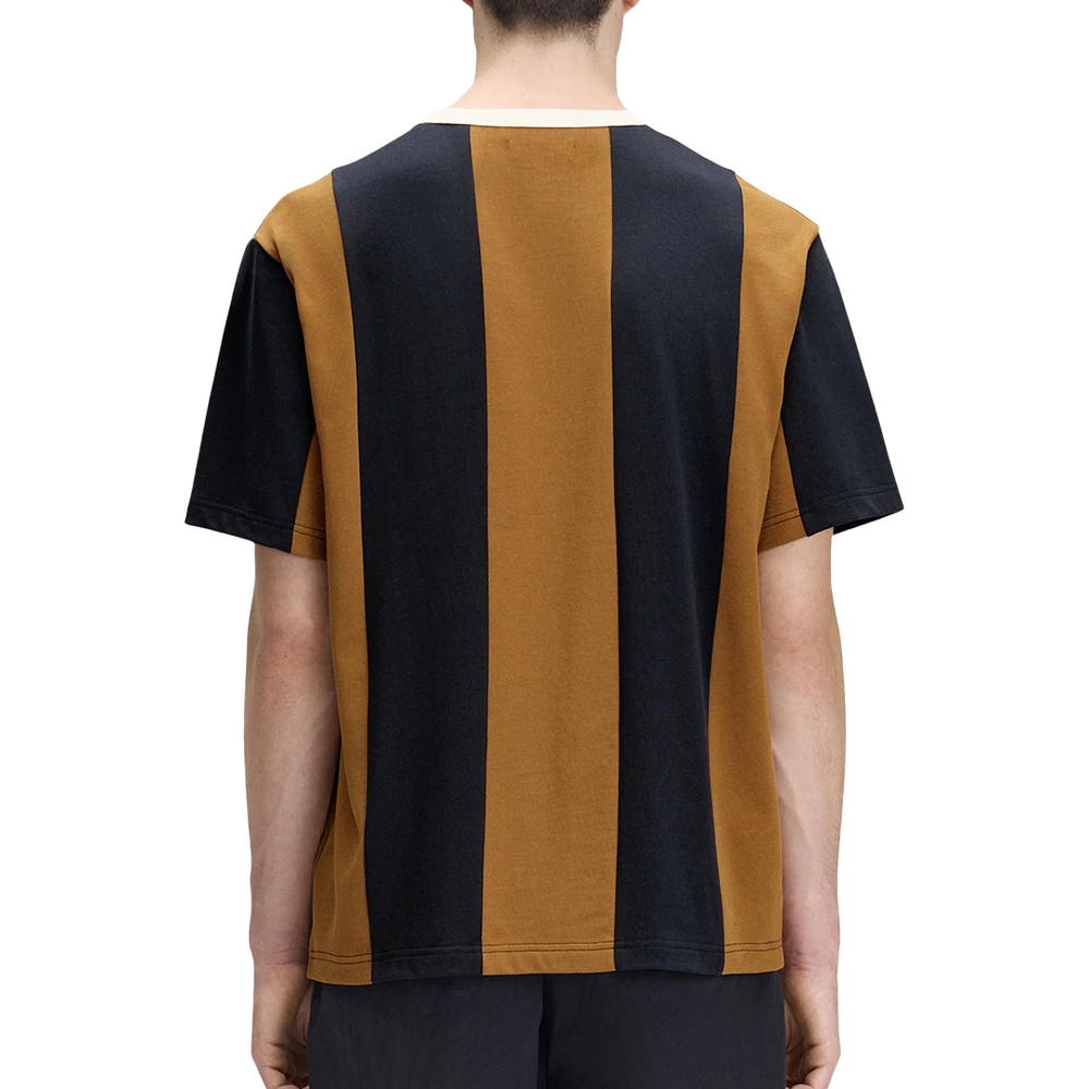MEYBA X FRED PERRY CUT & SEW T-SHIRT DARK CARAMEL