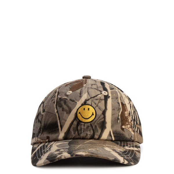 SMILEY BADGE 6 PANEL HAT TREE CAMO