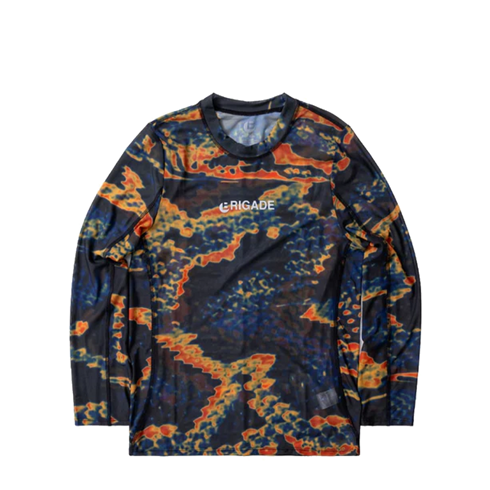 SNAKESKIN MESH RUNNING SHIRT ORANGE