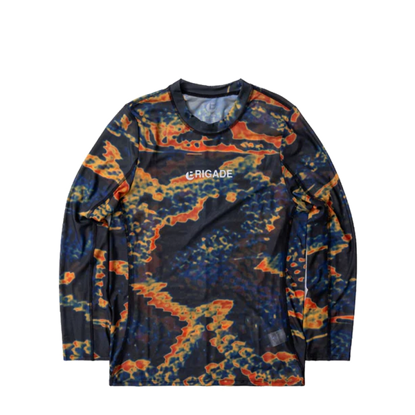 SNAKESKIN MESH RUNNING SHIRT ORANGE