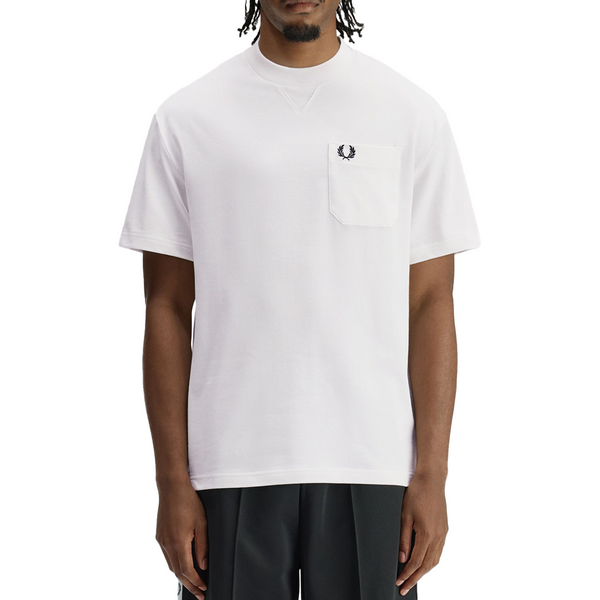 POCKET DETAIL T-SHIRT SNOW WHITE