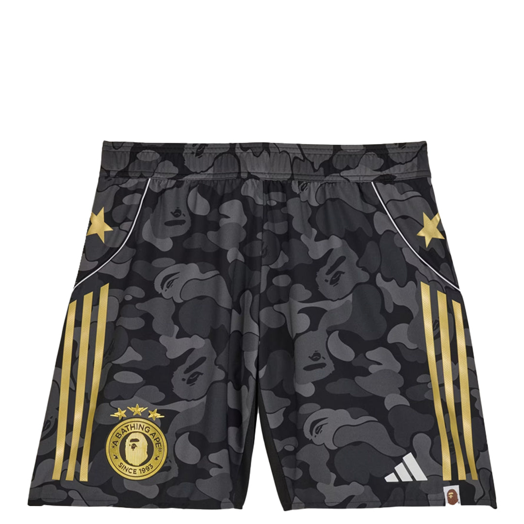 新品4XL！adidas x A BATHING APE FB SHORTS黒 ADIDAS x BAPE SOCCER SHORTS BLACK – NRML