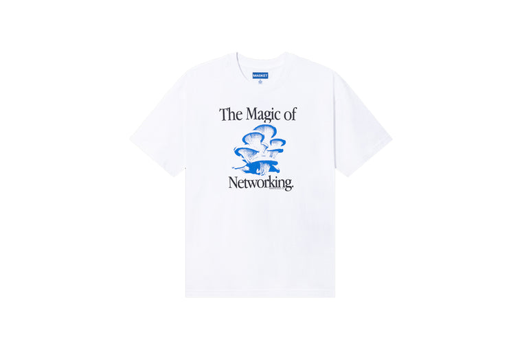 SOCIAL NETWORK T-SHIRT WASHED WHITE