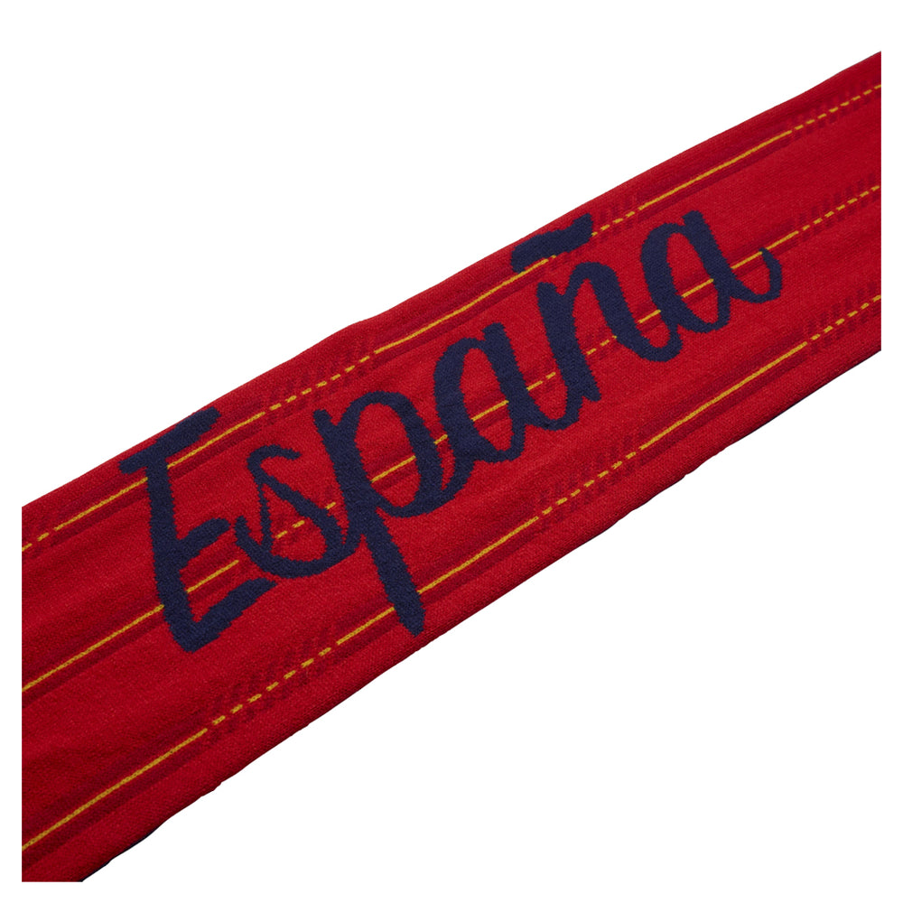 SPAIN RFEF FOOTBALL SCARF VIVID RED