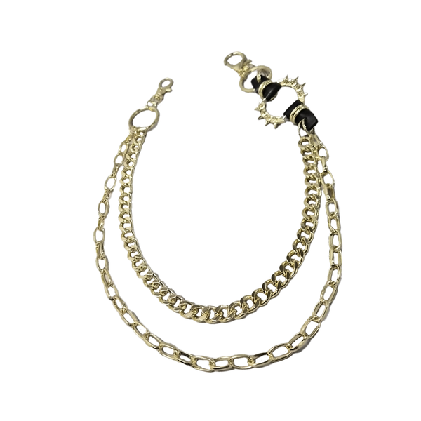 SPIKE DETAIL GOLD CHAIN