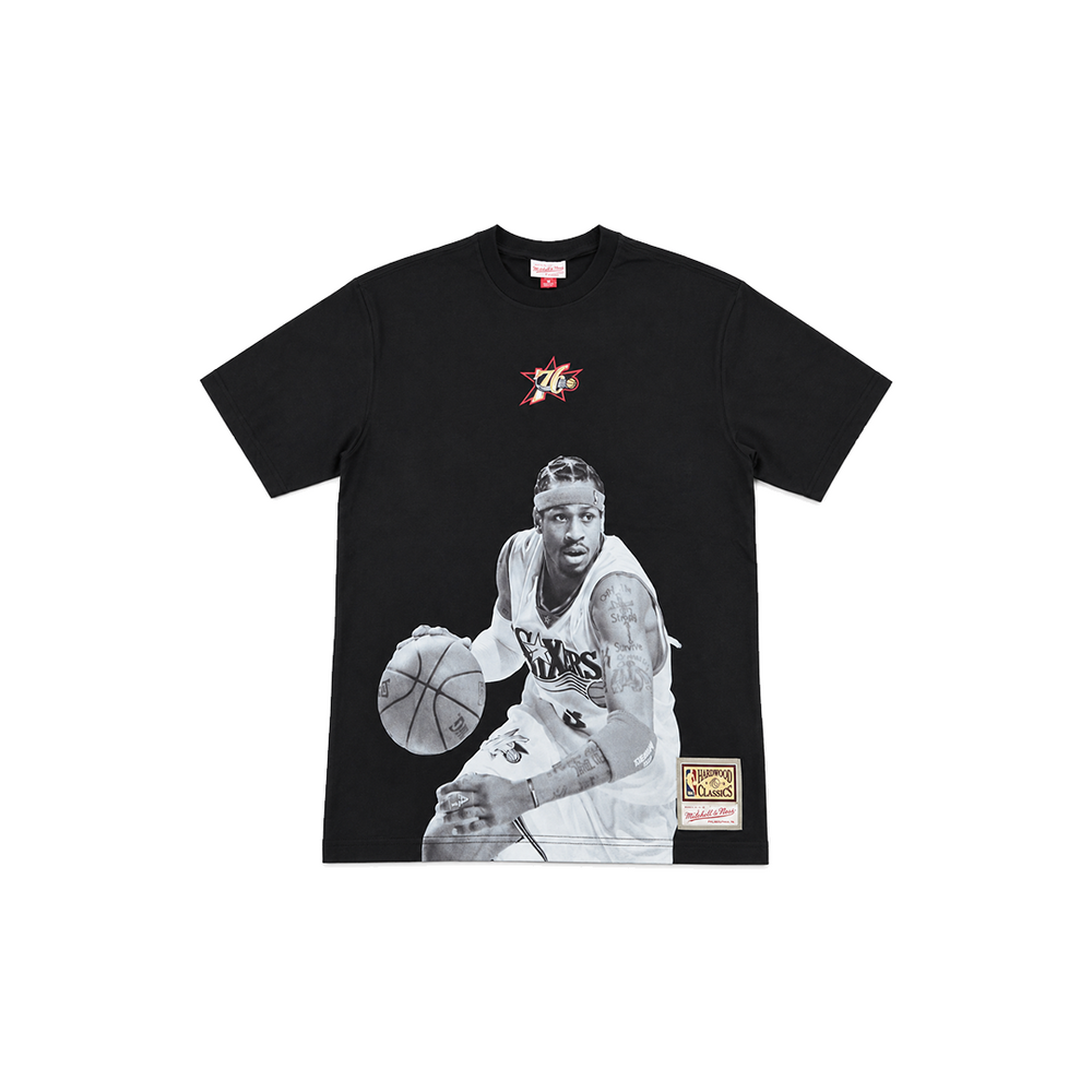 PHILADELPHIA 76ERS ALLEN IVERSON TEE BLACK