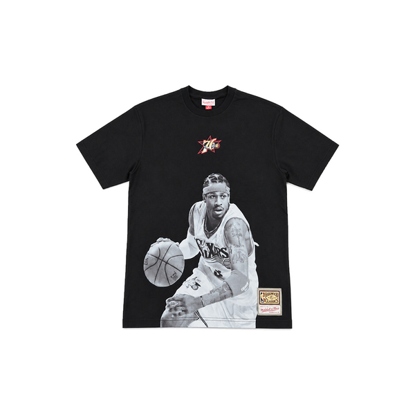 PHILADELPHIA 76ERS ALLEN IVERSON TEE BLACK