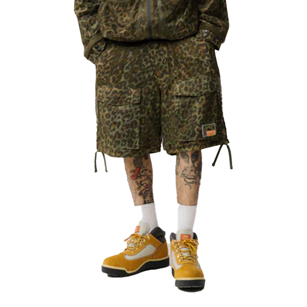 SAFARI WIDE CARGO SHORTS OLIVE – NRML