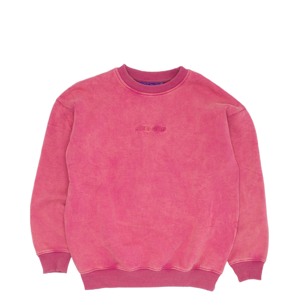 LITTLE STAMP SNOW WASH CREWNECK MAGENTA