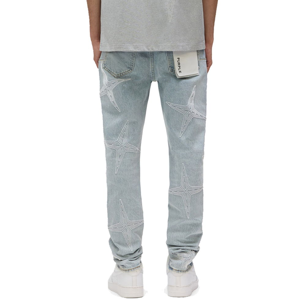 P001 TUFT STARS LIGHT INDIGO