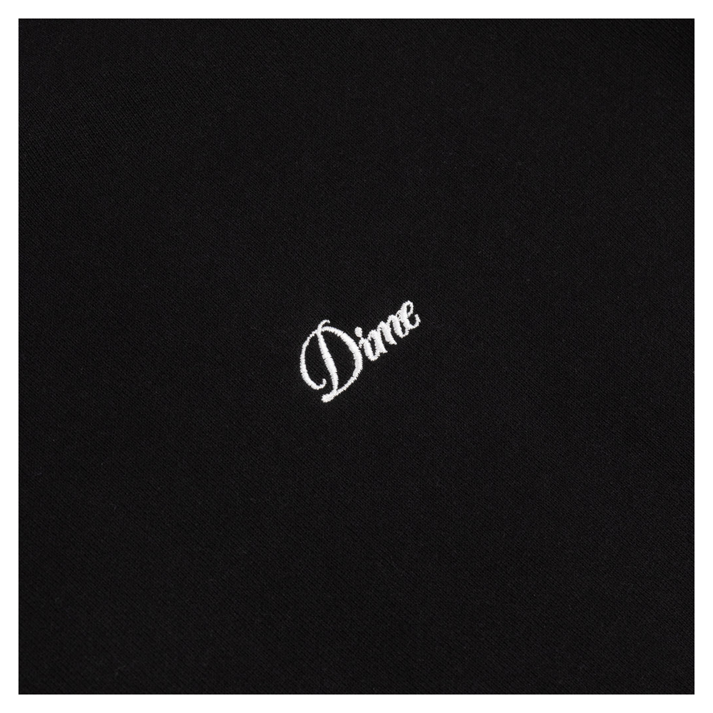CURSIVE SMALL LOGO HOODIE BLACK