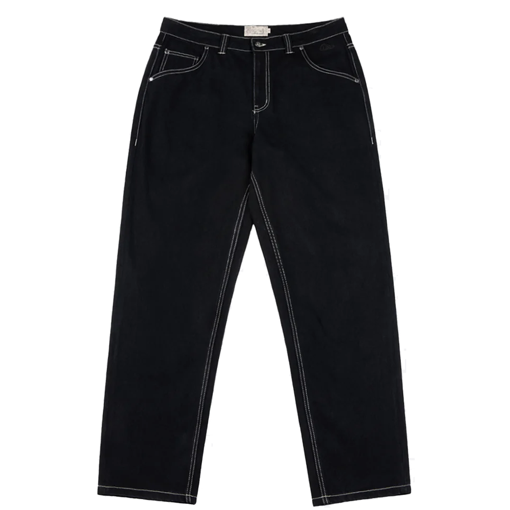 STRAIGHT DENIM PANTS BLACK