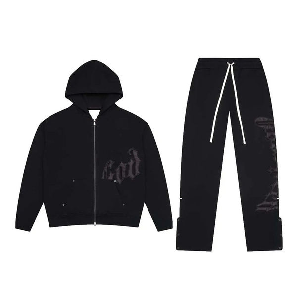 OG LOGO SWEATSUIT V2 SATIN/BLACK