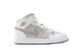 AIR JORDAN 1 MID SE (GS) "SUMMIT WHITE/METALLIC SILVER"