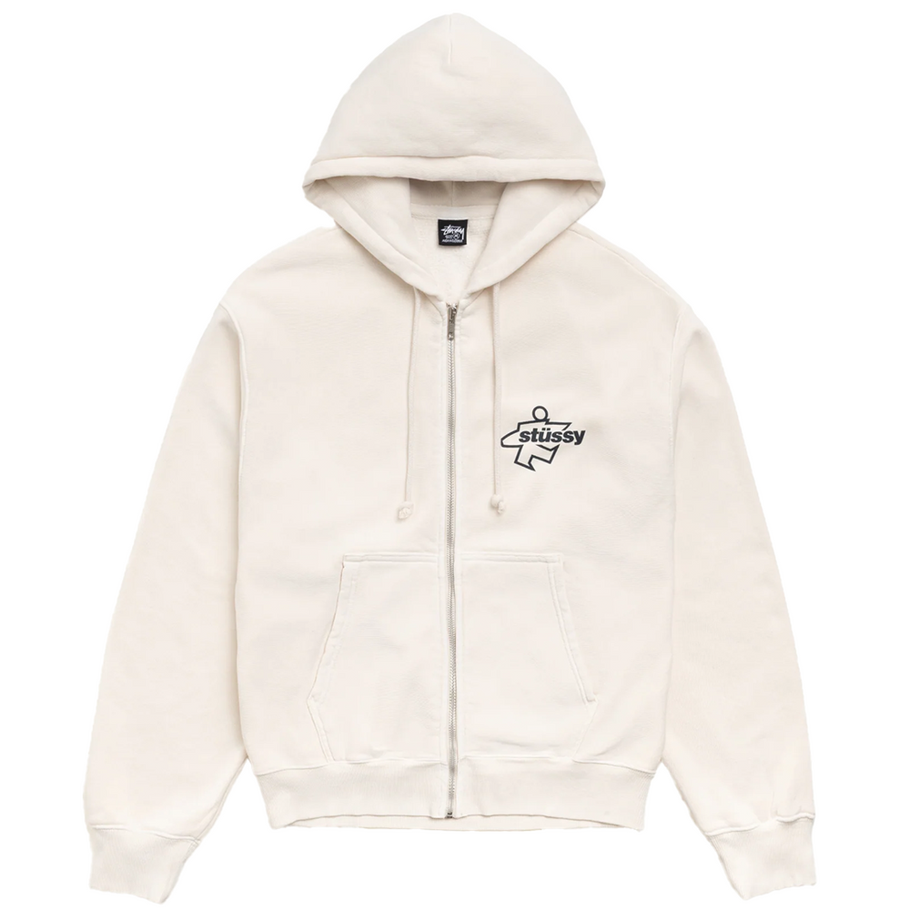 SURF SIZE ZIP HOODIE BONE