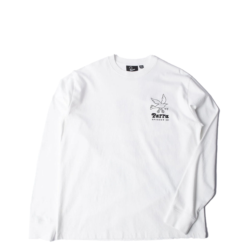 CHAIR PENCIL LONG SLEEVE T-SHIRT WHITE