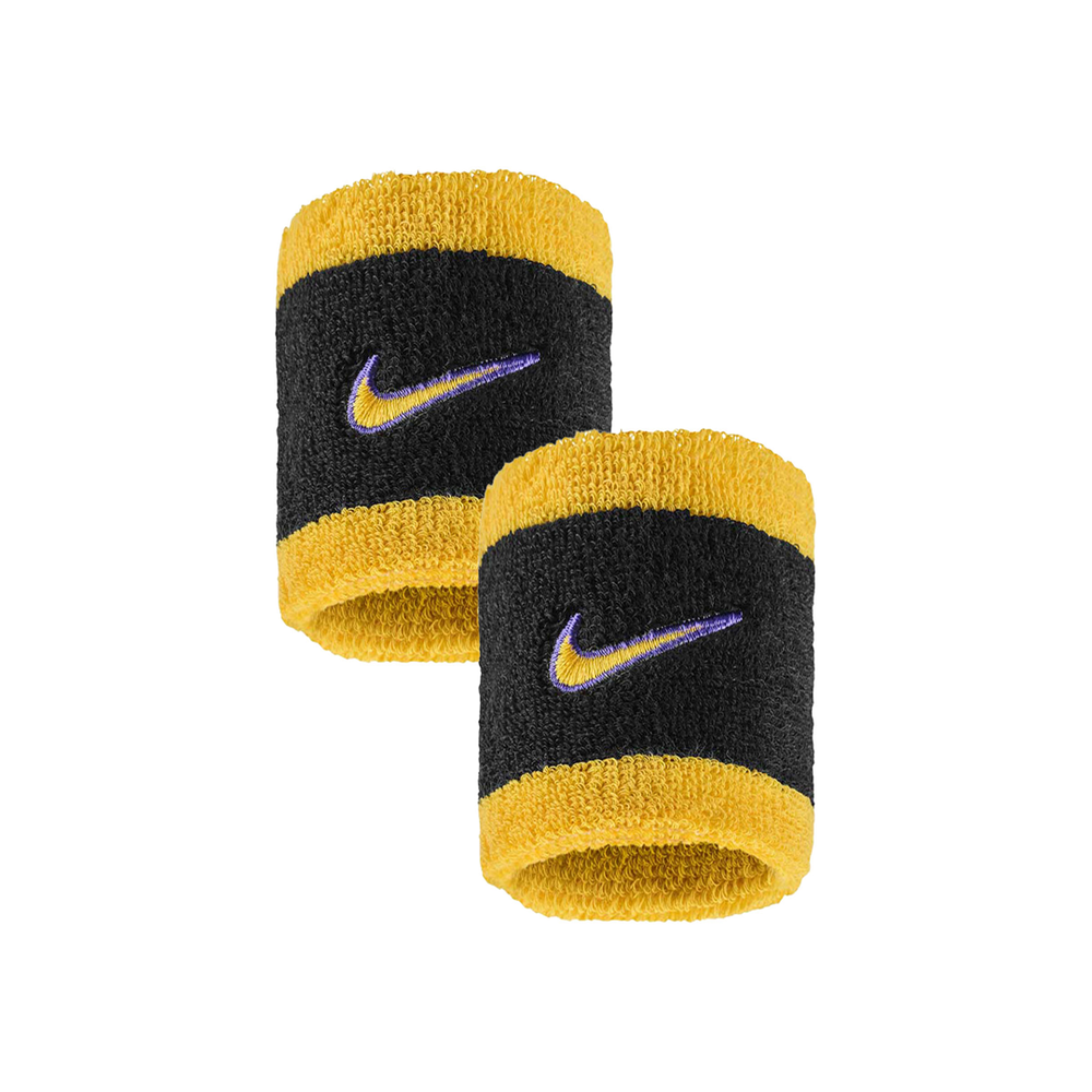 SWOOSH CLASSIC WRISTBANDS 2 PACK BLACK/PURPLE/GOLD