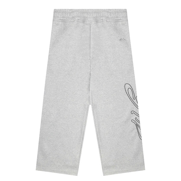 SIGNATURE WIDE PANT HEATHER GREY
