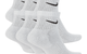 NIKE EVERYDAY CUSHIONED ANKLE SOCKS WHITE / BLACK