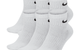 NIKE EVERYDAY CUSHIONED ANKLE SOCKS WHITE / BLACK