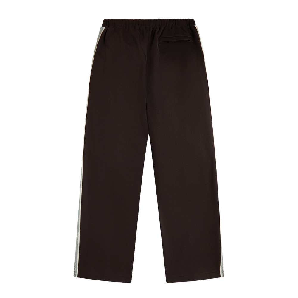 TENNIS TAPE TRACK PANTS RICH BROWN
