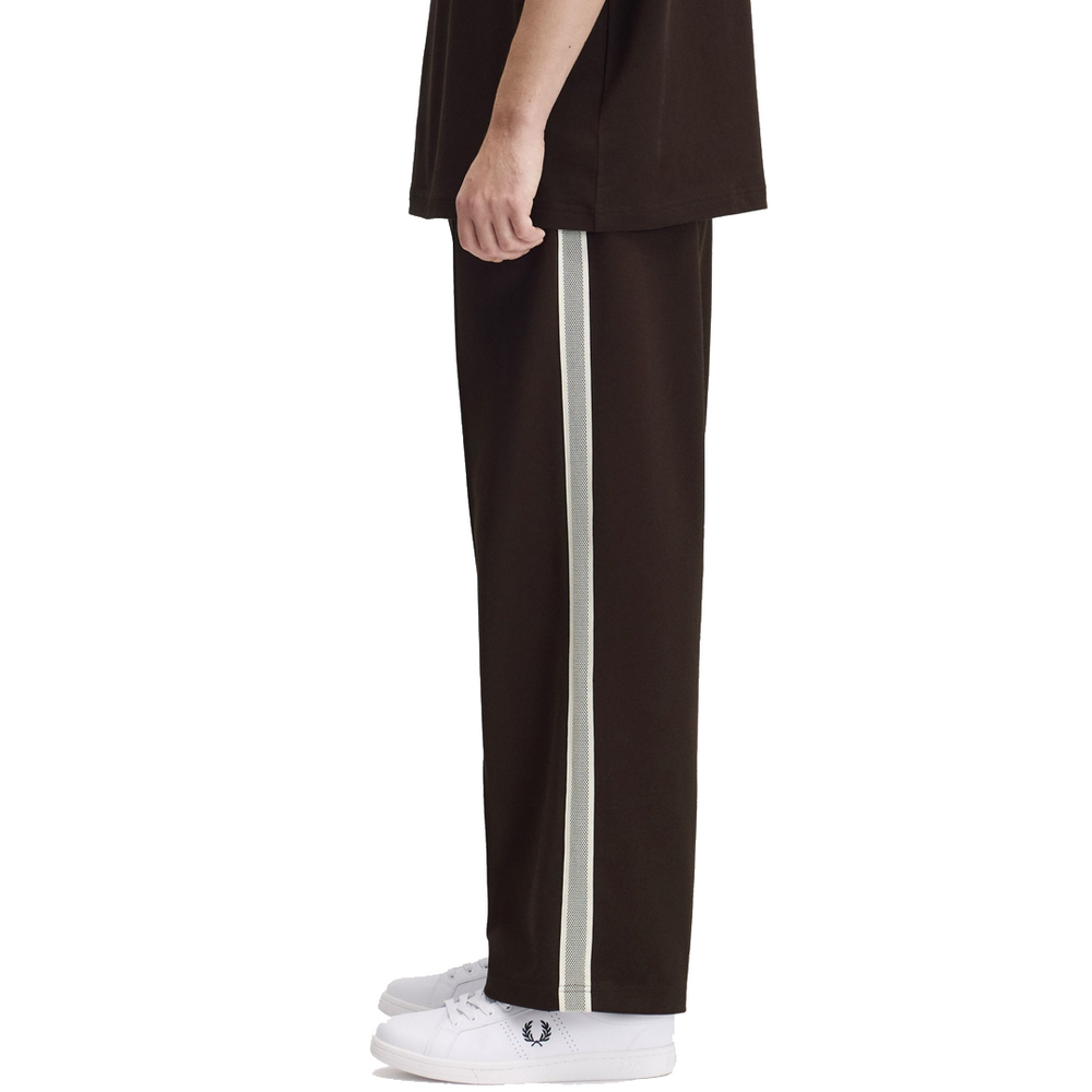 TENNIS TAPE TRACK PANTS RICH BROWN