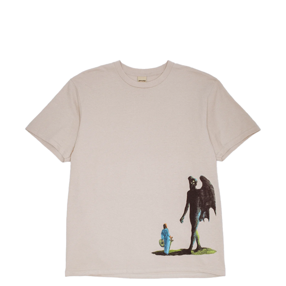 NEW PATH TO THE WATERFALL SHORT SLEEVE TEE TAN