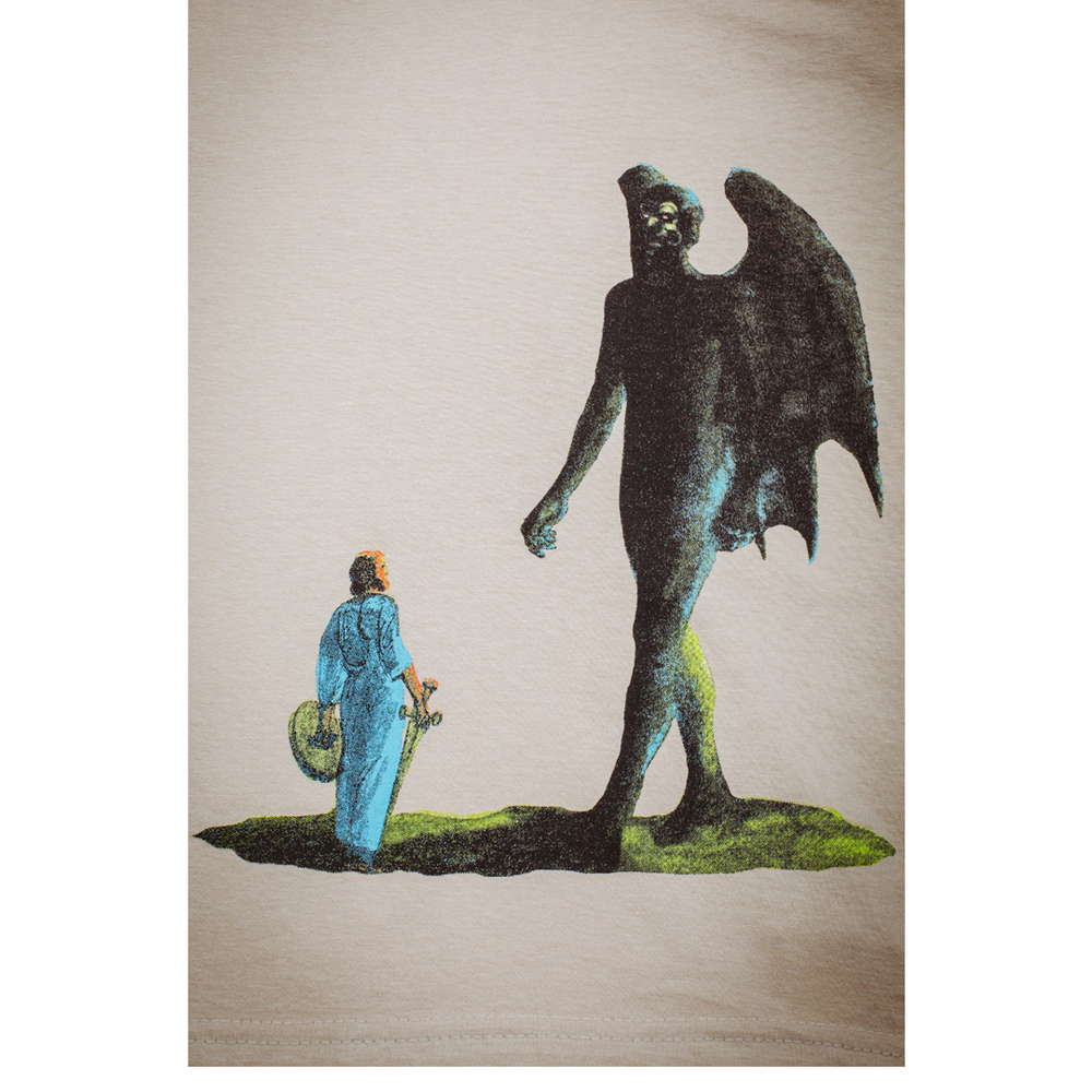 NEW PATH TO THE WATERFALL SHORT SLEEVE TEE TAN