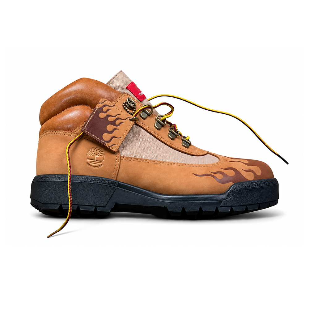 LOSO X WATERPROOF FIELD BOOT WHEAT FLAMES NUBUCK / GOLD
